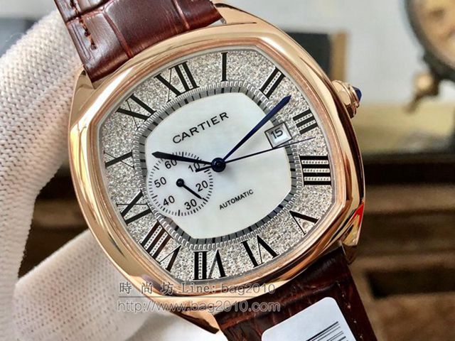 CARTIER手錶 2018最時尚單品 卡地亞經典系列 頂級奢華風格真鑽鑲嵌 卡地亞男士腕表  hds1020